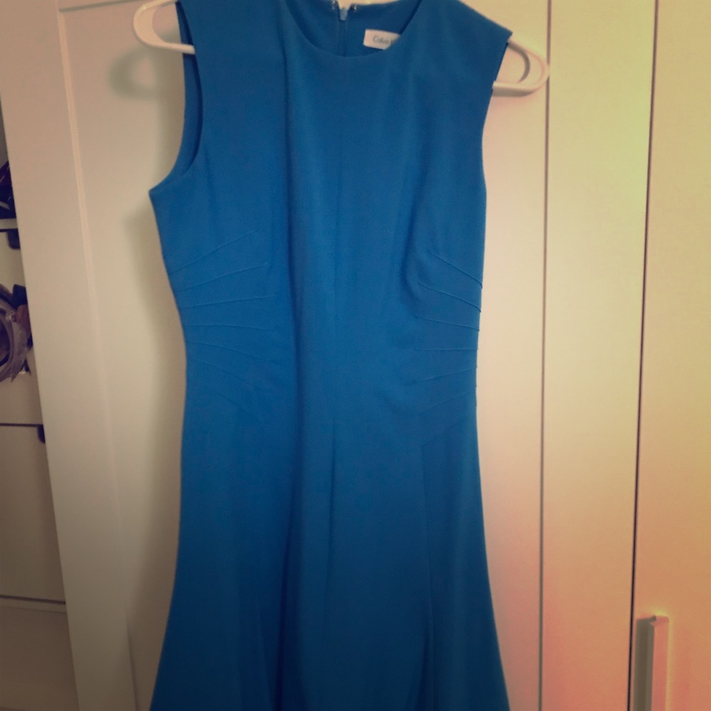 Blue Calvin Klein dress